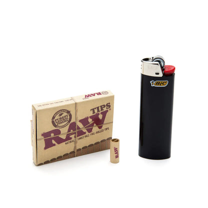 Raw Pre-Rolled Tips - 21 Tips (Single Pack or Box of 20 Packs)