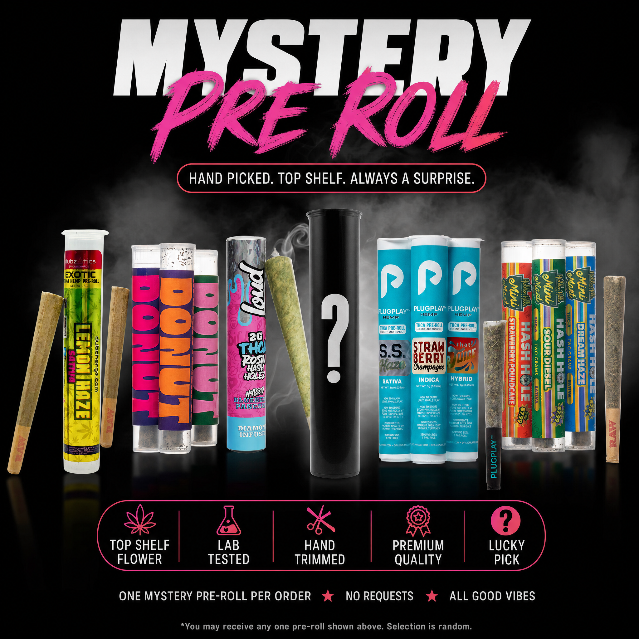 Mystery THC-A Pre Roll  (1g-2.25g)
