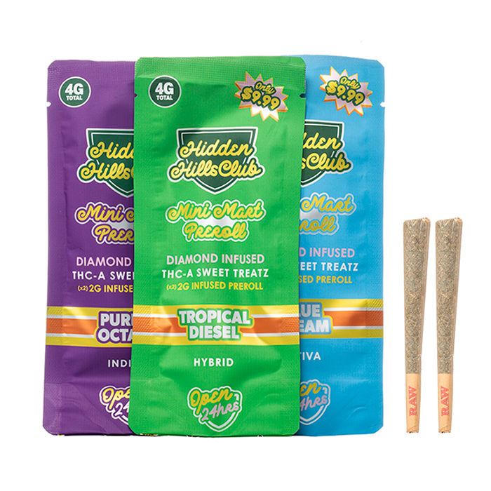 Hidden Hills Mini Mart THCA Prerolls 4G