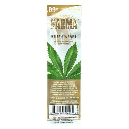 Karma Hemp Blunt Wraps - 2 Count Per Pack - 25 Packs Per Box