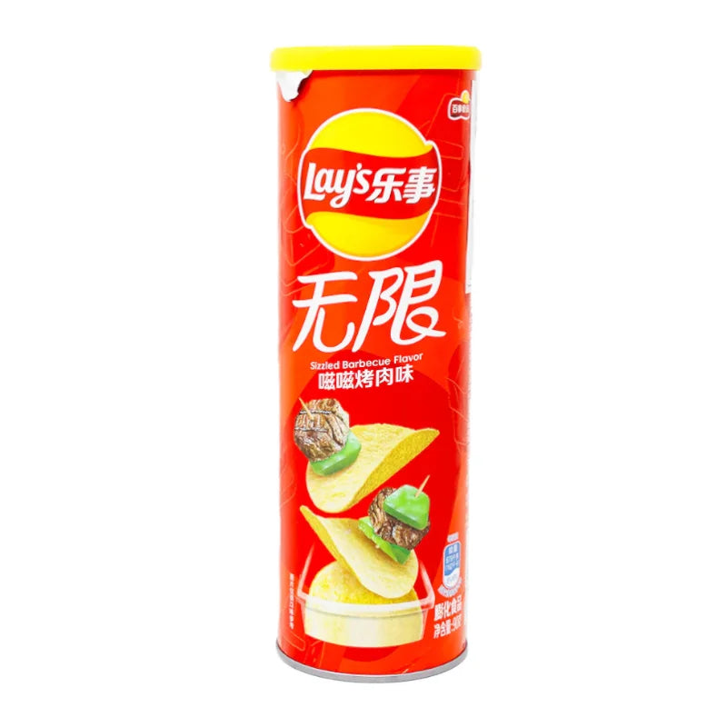 Lay's Unlimited Potato Chips Can (China) – Canister Chips, 5 Flavors
