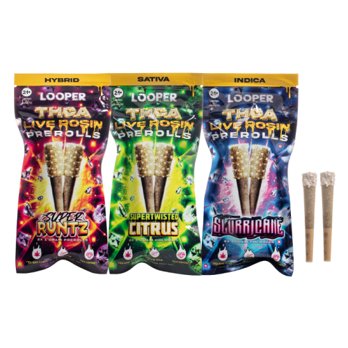 LOOPER THC-A LIVE ROSIN PRE ROLLS 2G