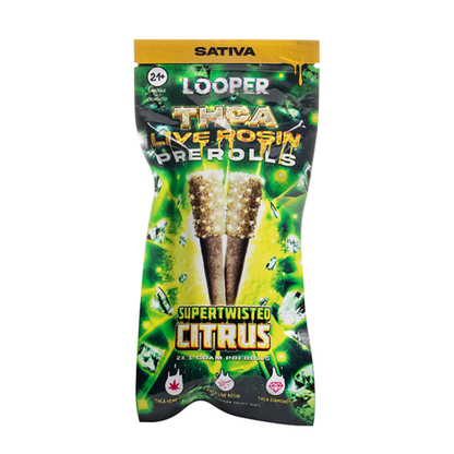 LOOPER THC-A LIVE ROSIN PRE ROLLS 2G