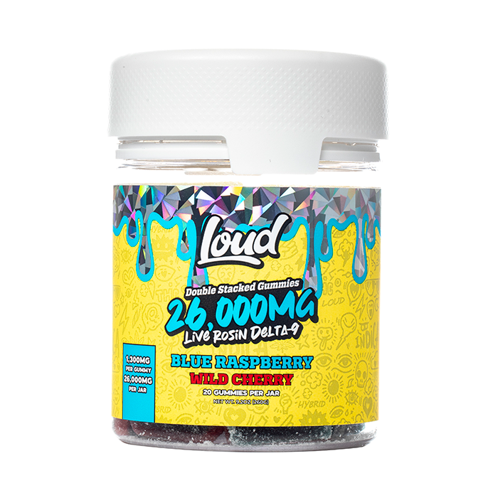 LOUD Double Stacked Live Rosin Gummies 26000mg
