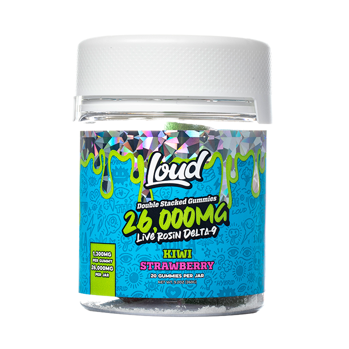 LOUD Double Stacked Live Rosin Gummies 26000mg