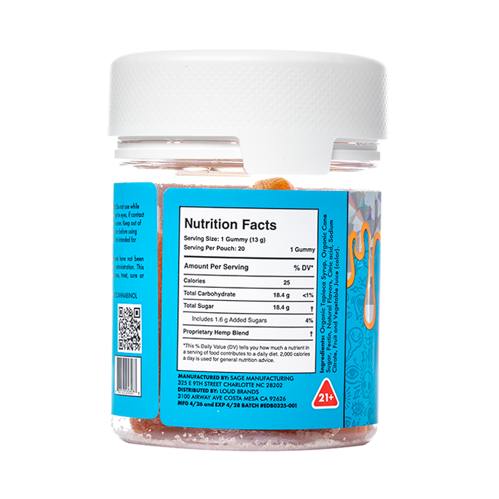 LOUD Double Stacked Live Rosin Gummies 26000mg