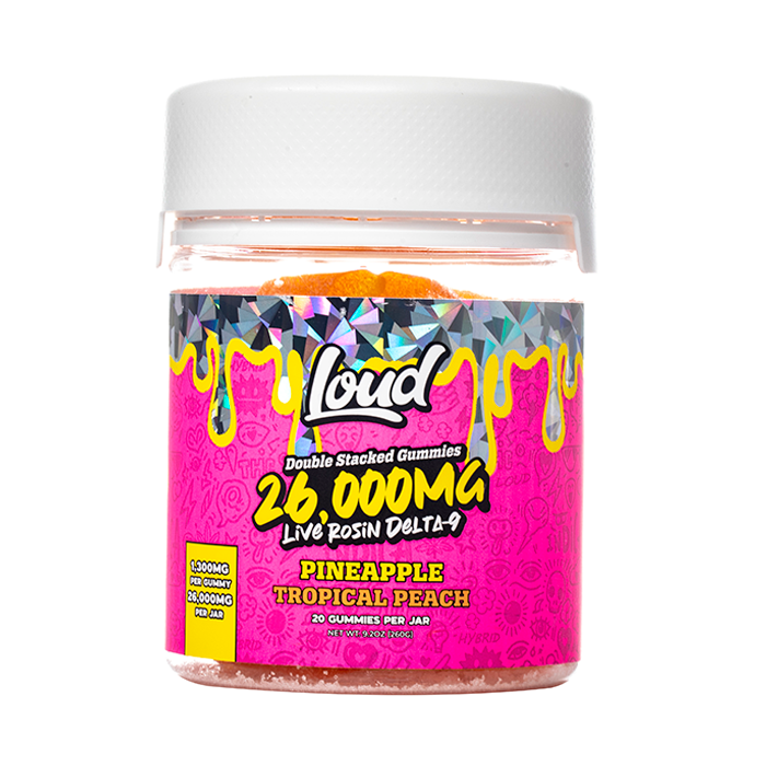 LOUD Double Stacked Live Rosin Gummies 26000mg