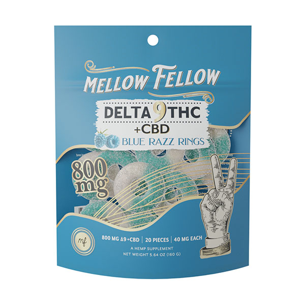 Mellow Fellow Delta 9 Gummy Rings | (20ct) 800mg