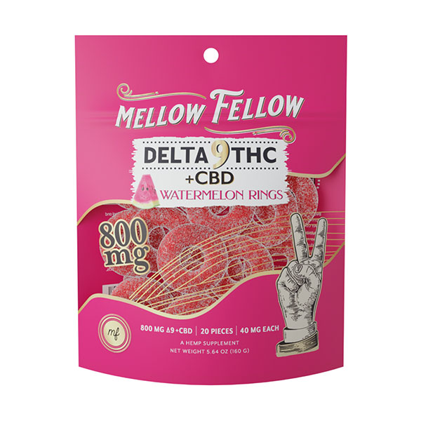 Mellow Fellow Delta 9 Gummy Rings | (20ct) 800mg