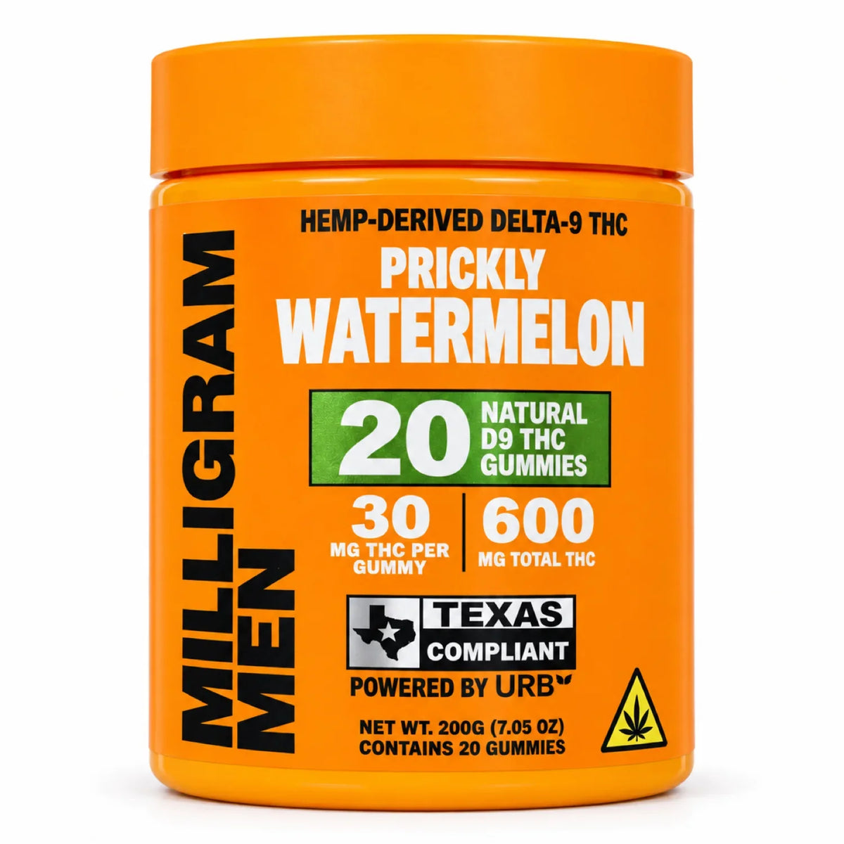 Milligram Men Delta-9 THC Gummies 30mg 20ct 600mg Jar