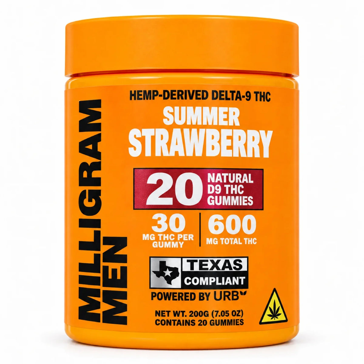 Milligram Men Delta-9 THC Gummies 30mg 20ct 600mg Jar