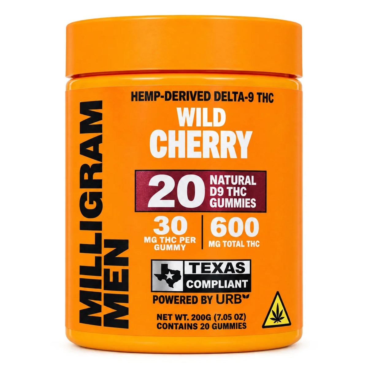 Milligram Men Delta-9 THC Gummies 30mg 20ct 600mg Jar