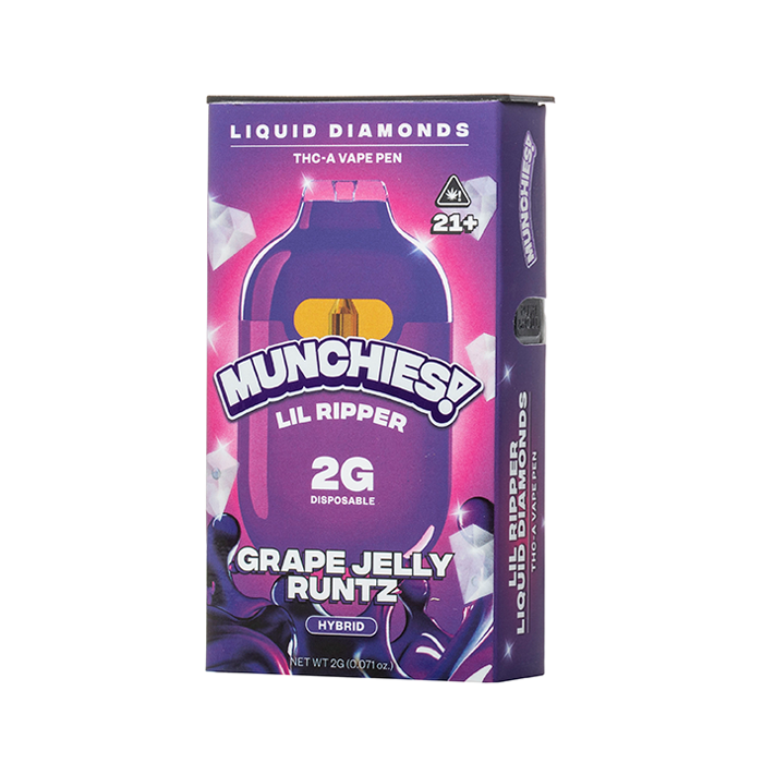 Munchies! Lil Ripper THC-A Liquid Diamonds Disposable 2G