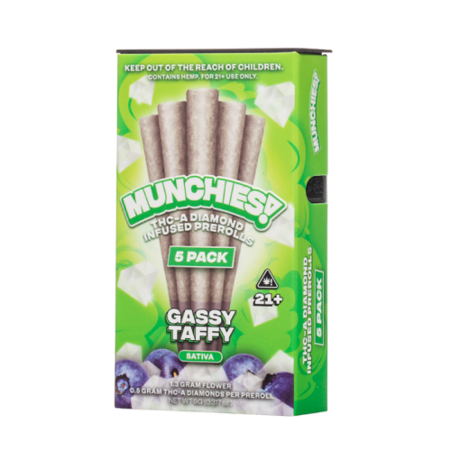 Munchies THC-A Diamond Infused Pre Rolls 5G