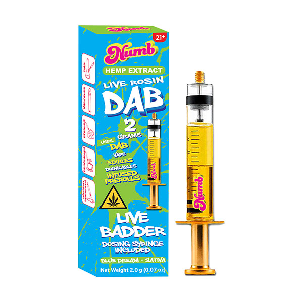 Numb THCP Live Rosin Dab Live Badder Glass Syringe 2G