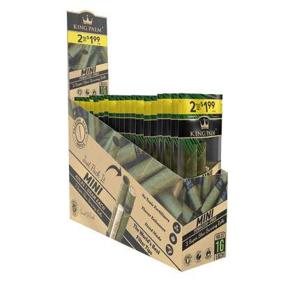 King Plam Mini Rollies - 2 Per Pack - 20 Packs Per Display