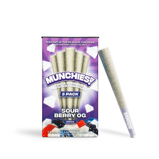 Munchies THC-A Diamond Infused Pre Rolls 1G - 5CT