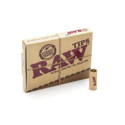 Raw Pre-Rolled Tips - 21 Tips (Single Pack or Box of 20 Packs)