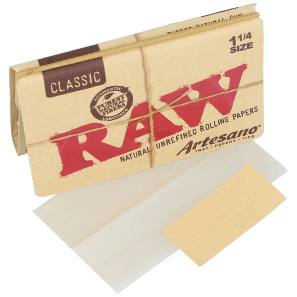 Raw - Artesano Organic 1 1/4 Paper - 15 Count Per Box