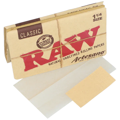 Raw - Artesano Organic 1 1/4 Paper - 15 Count Per Box