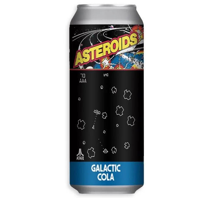Retro Arcade Novelty Soda (USA) – Arcade-Themed Soda, 3 Flavors — asteroids