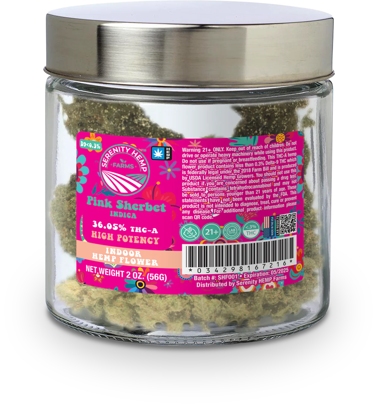 Serenity Hemp Farms THC-A Flower | 2oz