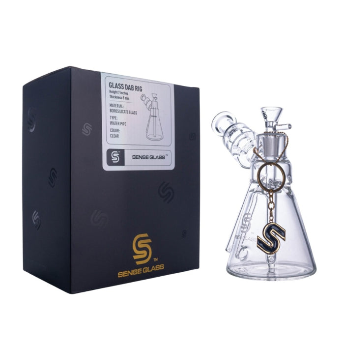 SENSE GLASS GLASS DAB RIG 7" 5mm
