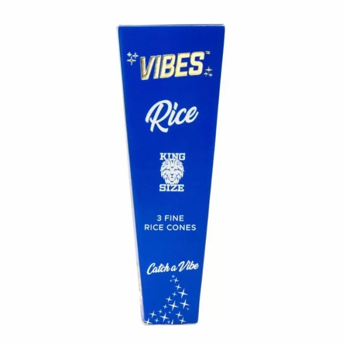 Vibes King Size Pre Rolled Cones - 3 Cones Per Pack - 30 Pack Per Box