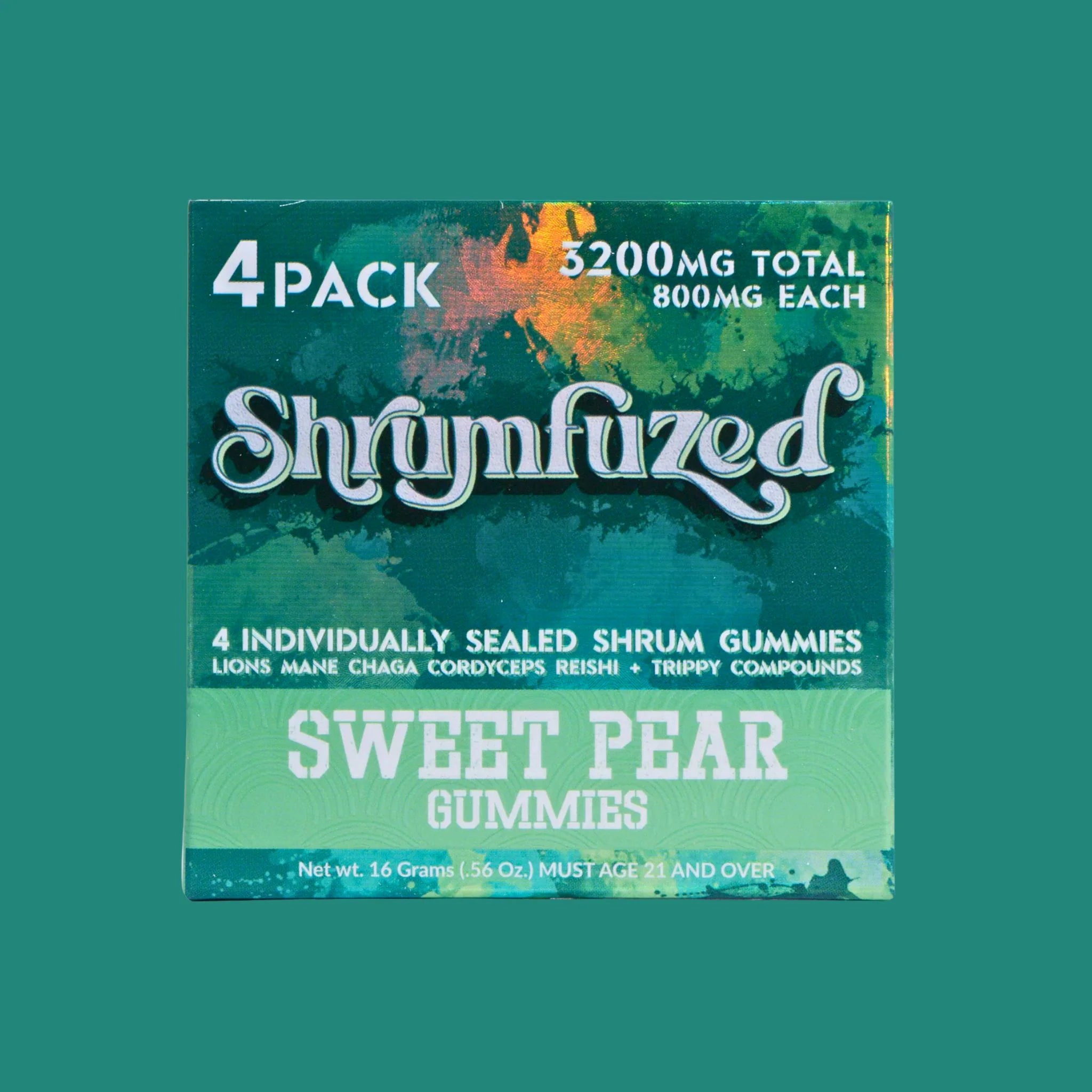 Shrumfuzed Mushroom Gummies 3200mg 4ct