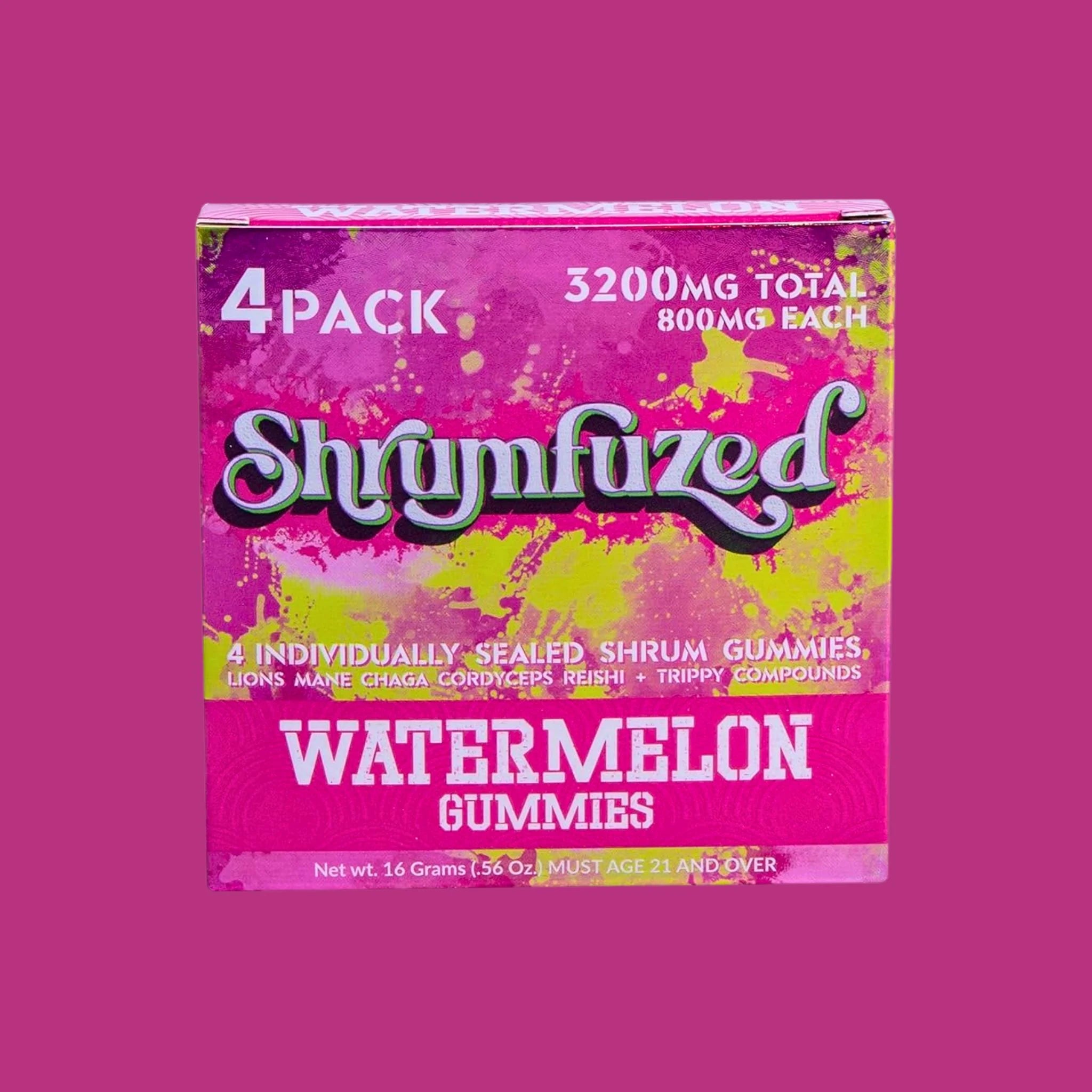 Shrumfuzed Mushroom Gummies 3200mg 4ct
