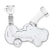 Cookies 5" Cloud Roller Water Pipe Clear Logo