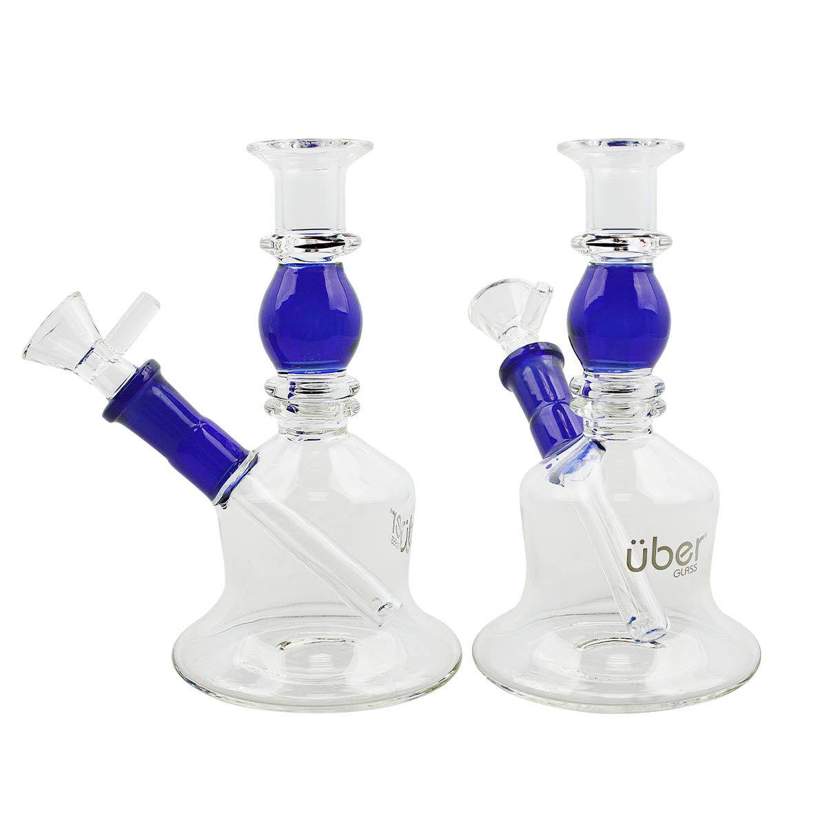 Uber 6" (4mm) Stemless Waterpipe Blue