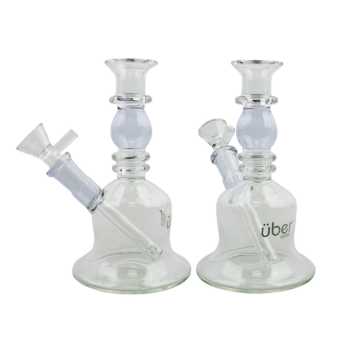 Uber 6" (4mm) Stemless Waterpipe Purple