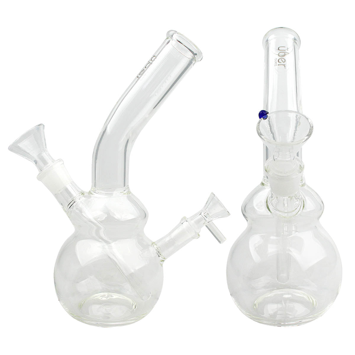 Uber 10" (5mm) Round Base Waterpipe w/ Double Joints