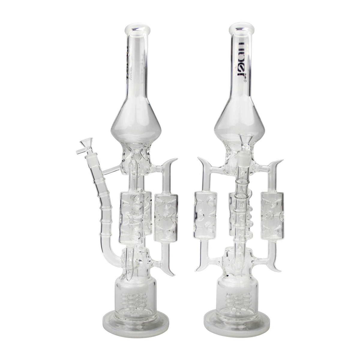 Uber 20" (5mm) Glass Recycler Waterpipe Jade White