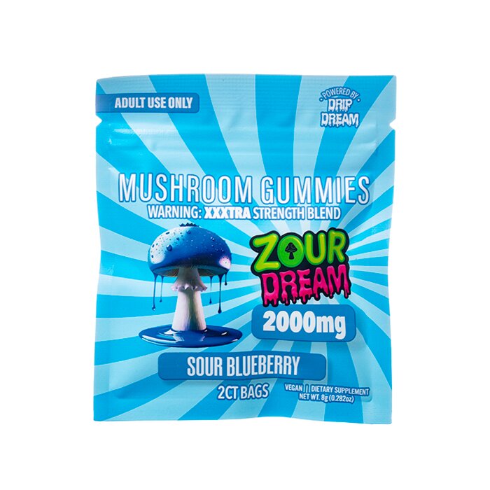 Zour Dream XXXTRA Strength Mushroom Gummies 2000mg