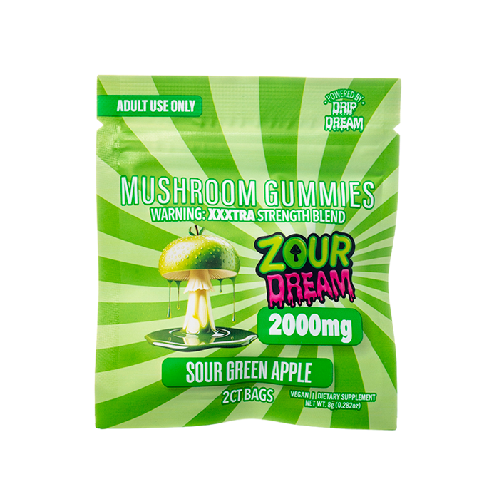 Zour Dream XXXTRA Strength Mushroom Gummies 2000mg