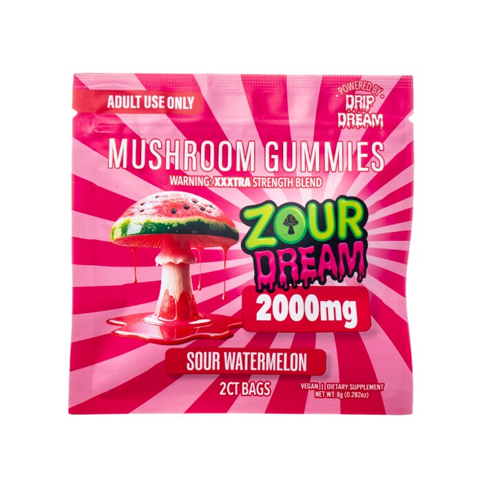 Zour Dream XXXTRA Strength Mushroom Gummies 2000mg